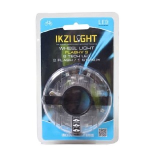IKZI Light wiellicht Flashy 8 led batterij