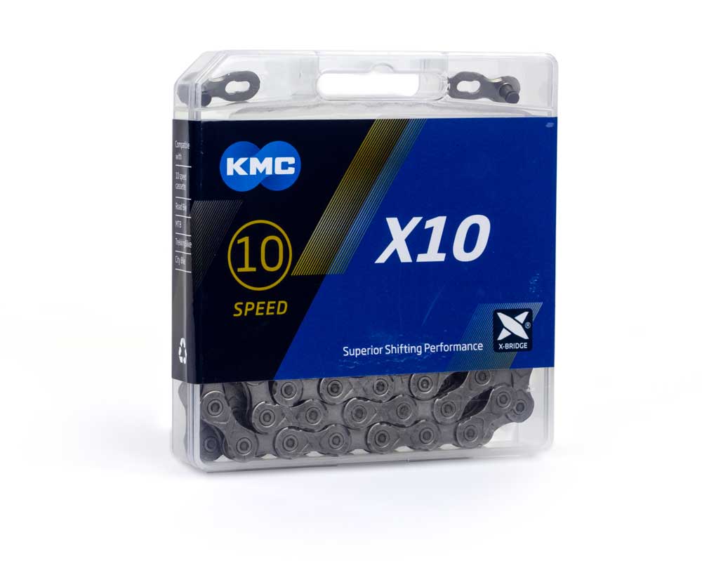 KMC ketting X10 grey 114s