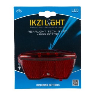 IKZI Light achterlicht 5 led batterij 80mm